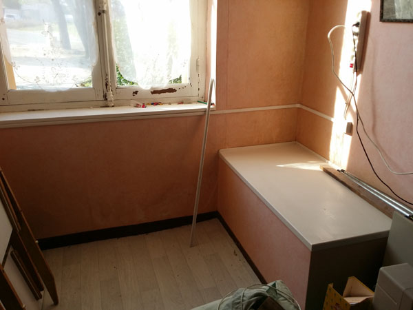 bureau avant percement du mur